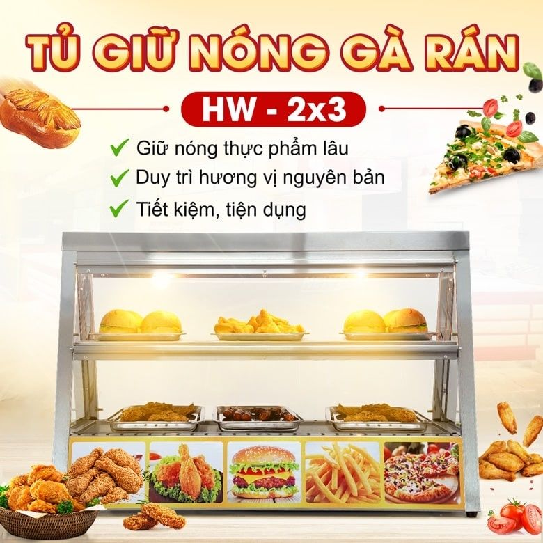Tủ giữ nóng thức ăn HW-2×3
