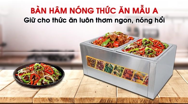 Bàn hâm nóng thức ăn mẫu A