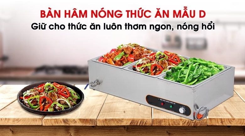 Bàn hâm nóng thức ăn mẫu D