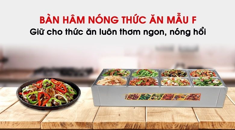 Bàn hâm nóng thức ăn mẫu F