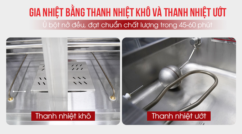 Gia nhiệt bằng thanh nhiệt khô và thanh nhiệt ướt