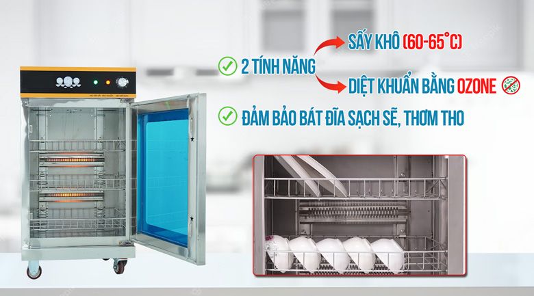 Tính năng 2 trong 1: Sấy khô và khử mùi