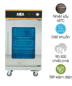 Tủ sấy bát công nghiệp 1 cánh 3 khay