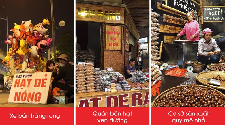 Máy có thể rang nhiều loại hạt khác nhau
